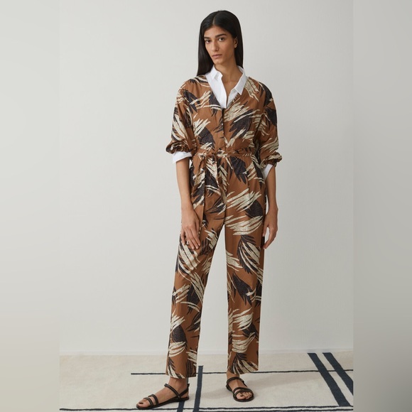 CLOSED Cotton Printed Tie Waist Jumpsuit - Picture 1 of 8